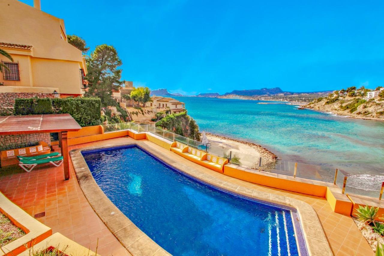 El Portet - Beachfront Holiday Home With Private Pool In Moraira Exteriör bild
