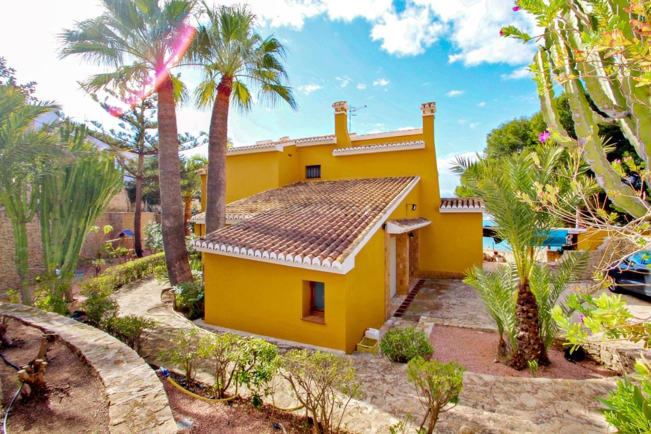 El Portet - Beachfront Holiday Home With Private Pool In Moraira Exteriör bild